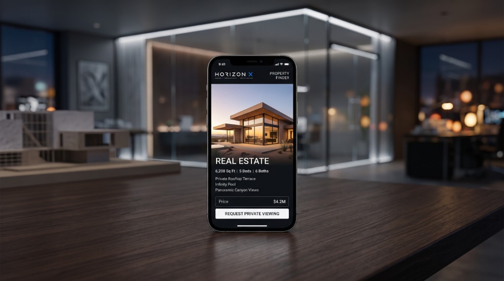 App Development — Real Estate Property Finder & Luxury Architecture Viewing App
