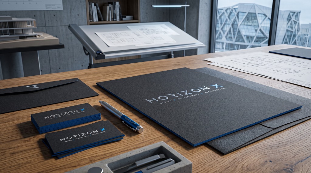 Branding & Design — Architectural Studio Corporate Folder & Executive Collateral