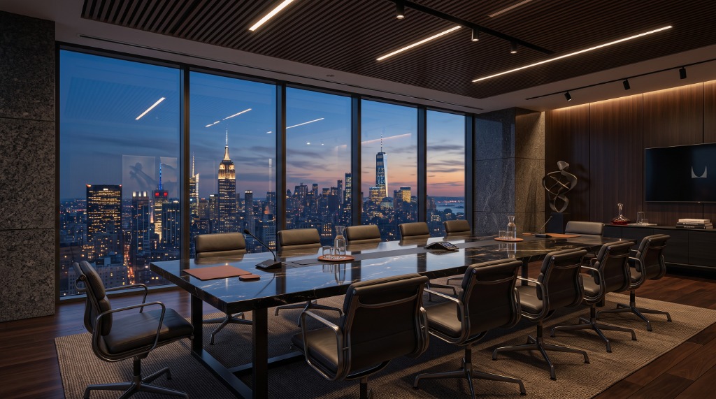 Interior Architecture — Executive Boardroom & Skyline Suite